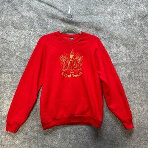 Vintage Screen Stars Sweatshirt Adult M Red City of London Crest Pullover Crew